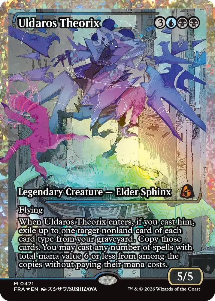 Uldaros Theorix (Showcase) (Fracture Foil) (FRA-421) - Reality Fracture Foil