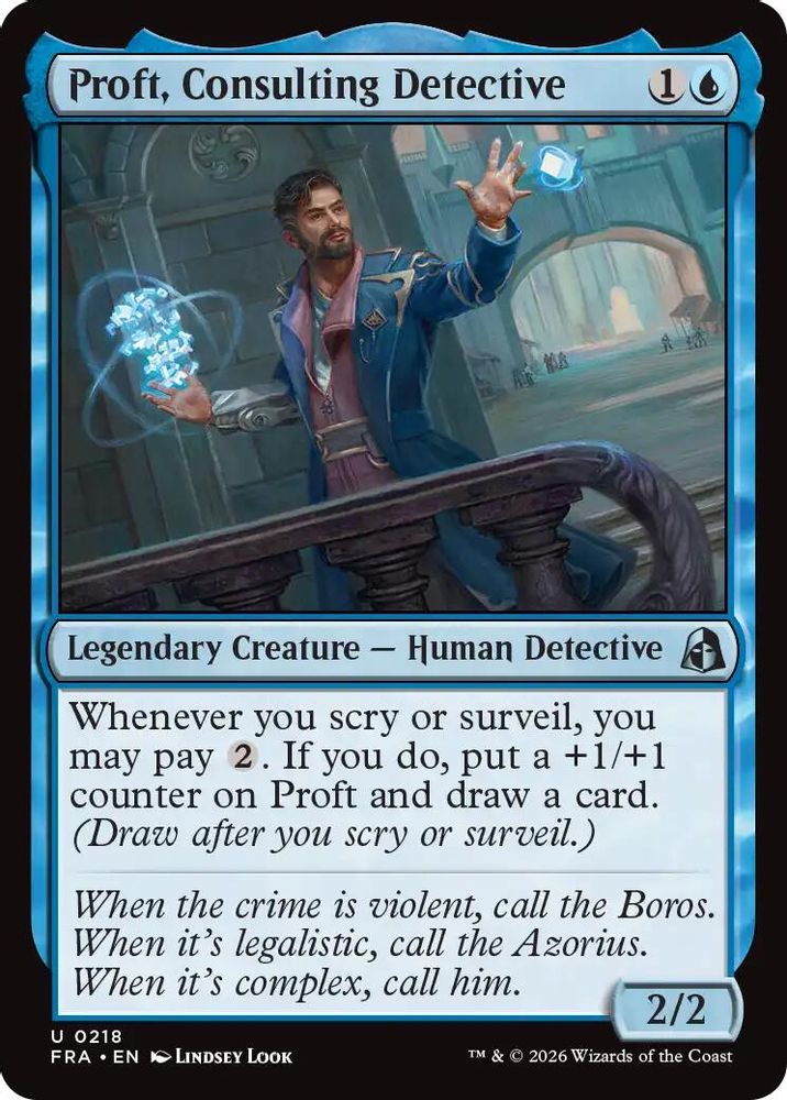 Proft, Consulting Detective (FRA-218) - Reality Fracture Foil