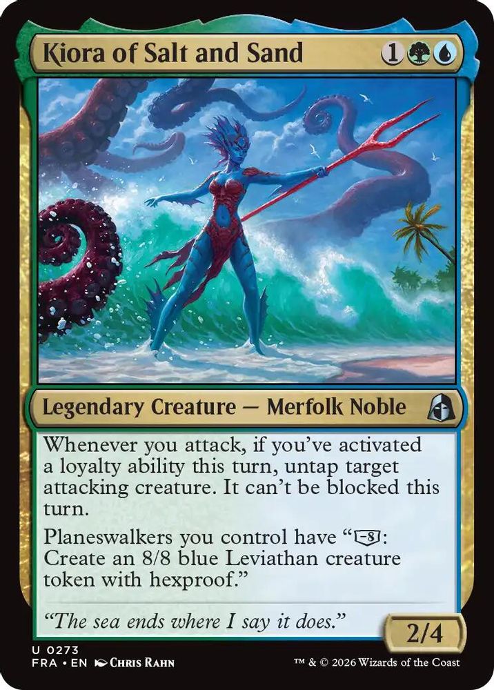 Kiora of Salt and Sand (FRA-273) - Reality Fracture Foil