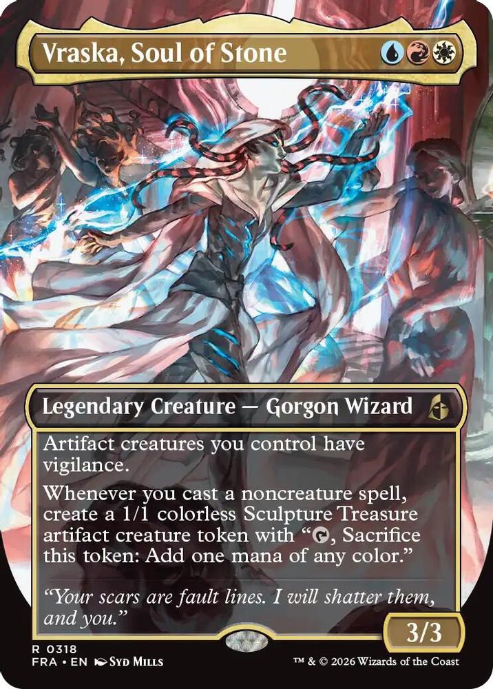 Vraska, Soul of Stone (Borderless) (FRA-318) - Reality Fracture