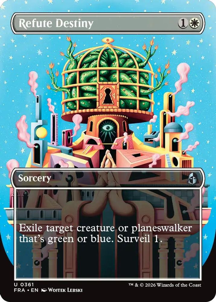 Refute Destiny (Borderless) (FRA-361) - Reality Fracture Foil