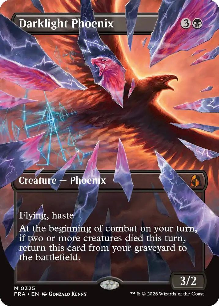 Darklight Phoenix (Borderless) (FRA-325) - Reality Fracture