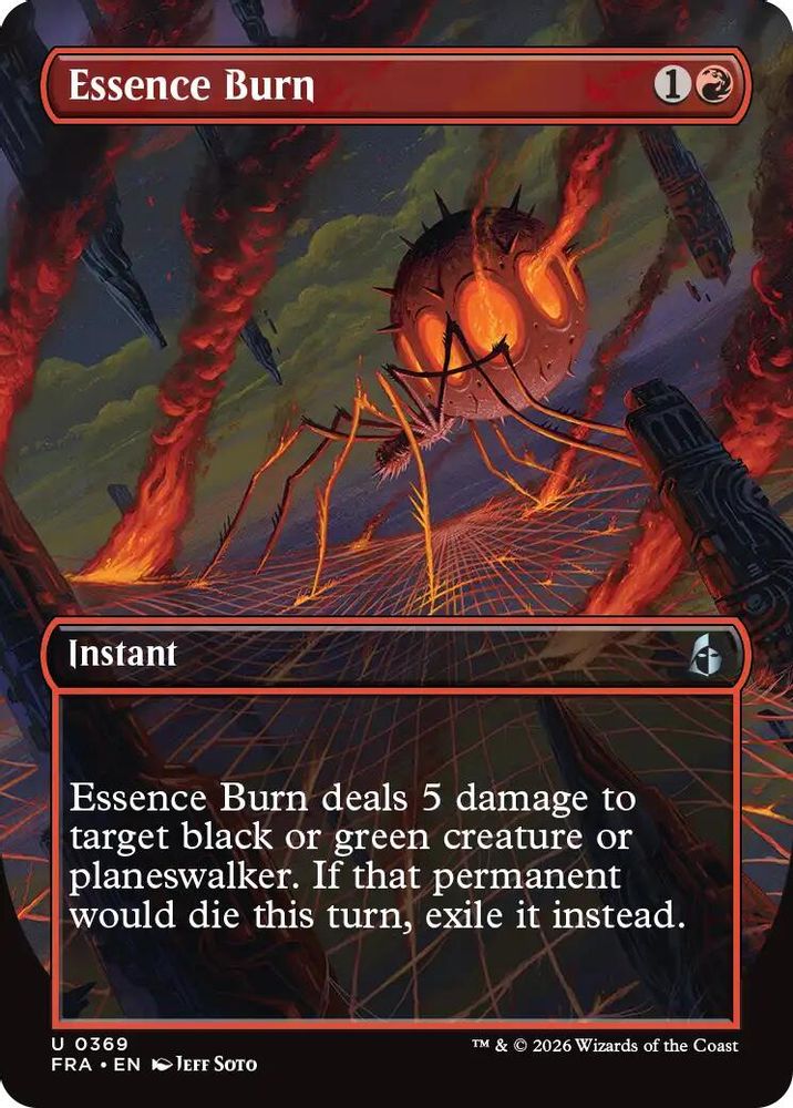 Essence Burn (Borderless) (FRA-369) - Reality Fracture Foil
