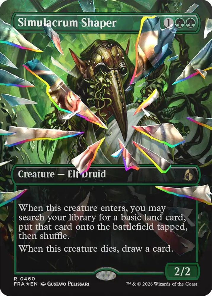 Simulacrum Shaper (Borderless) (Facet Foil) (FRA-460) - Reality Fracture Foil