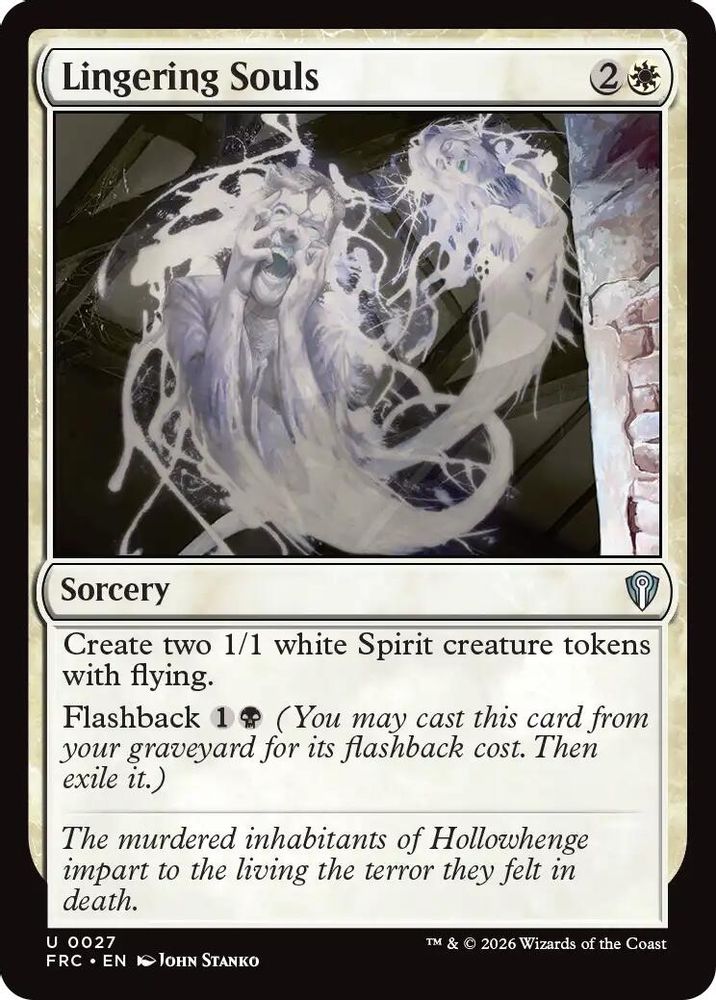 Lingering Souls (FRC-027) - Commander: Reality Fracture