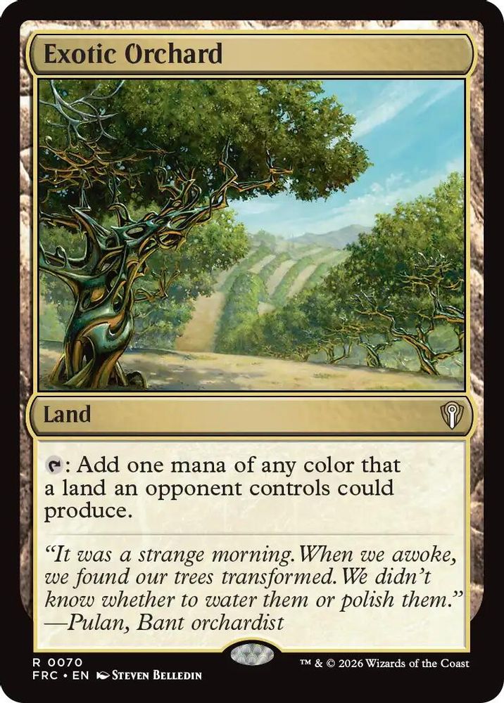 Exotic Orchard (070) - Commander: Reality Fracture