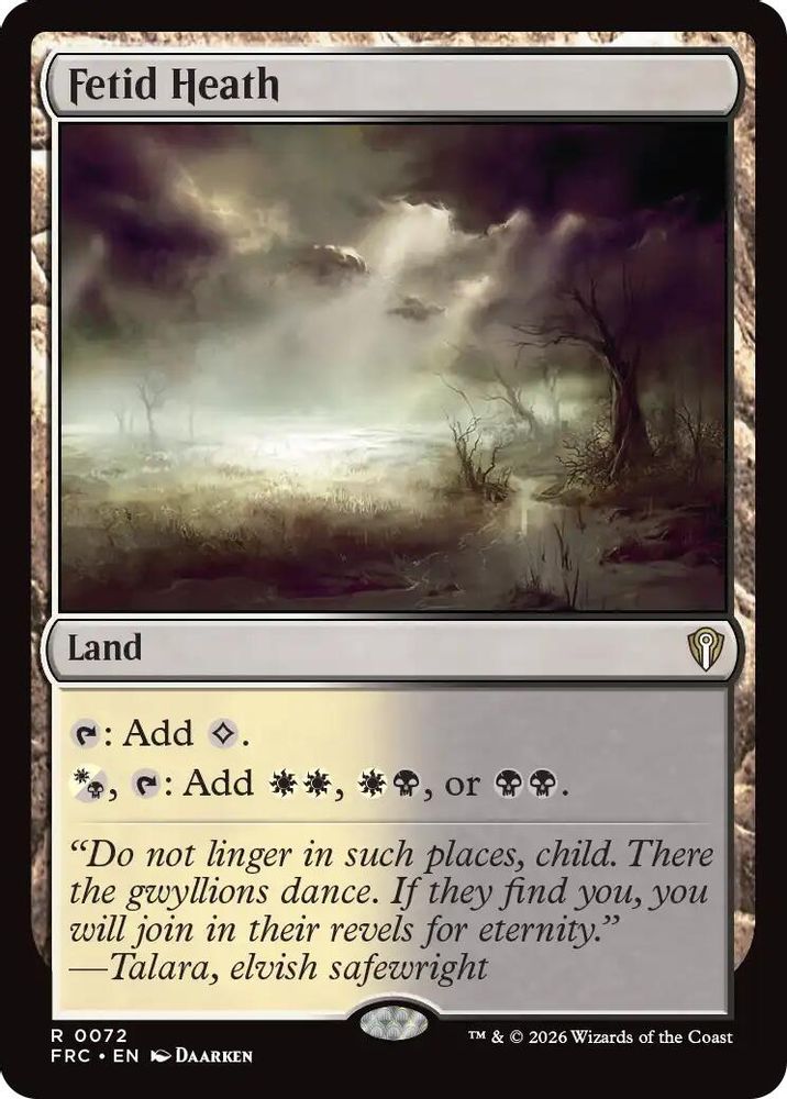 Fetid Heath (FRC-072) - Commander: Reality Fracture