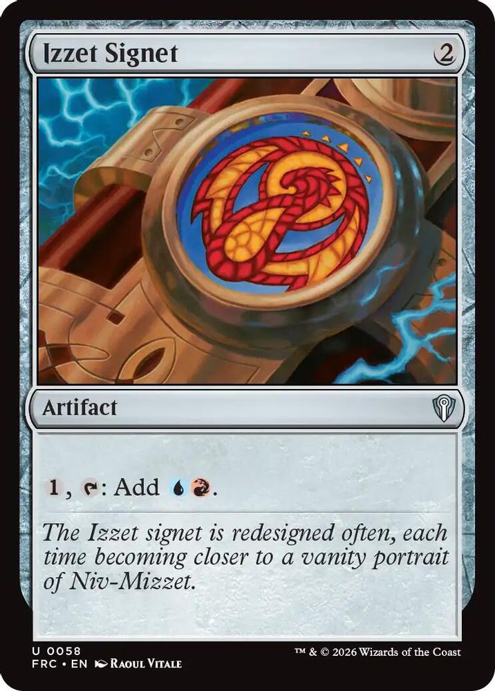 Izzet Signet (058) - Commander: Reality Fracture