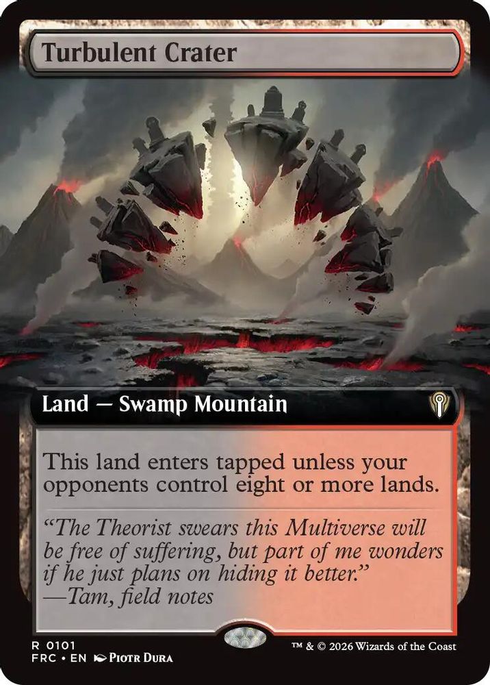 Turbulent Crater (Extended Art) (101) - Commander: Reality Fracture