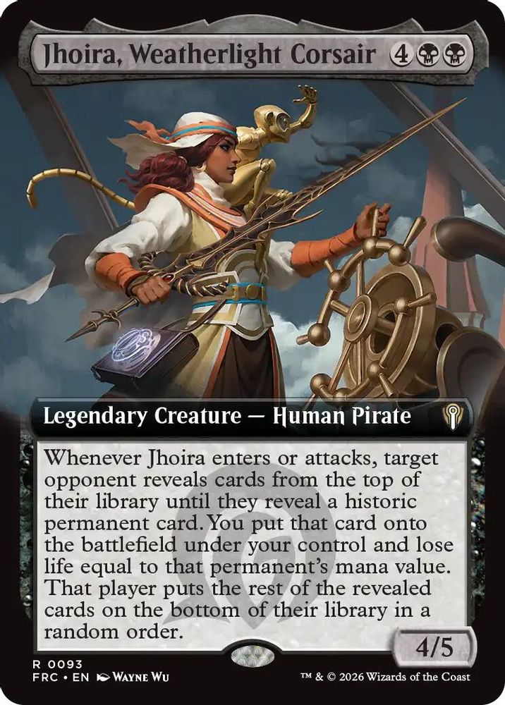 Jhoira, Weatherlight Corsair (Extended Art) (093) - Commander: Reality Fracture