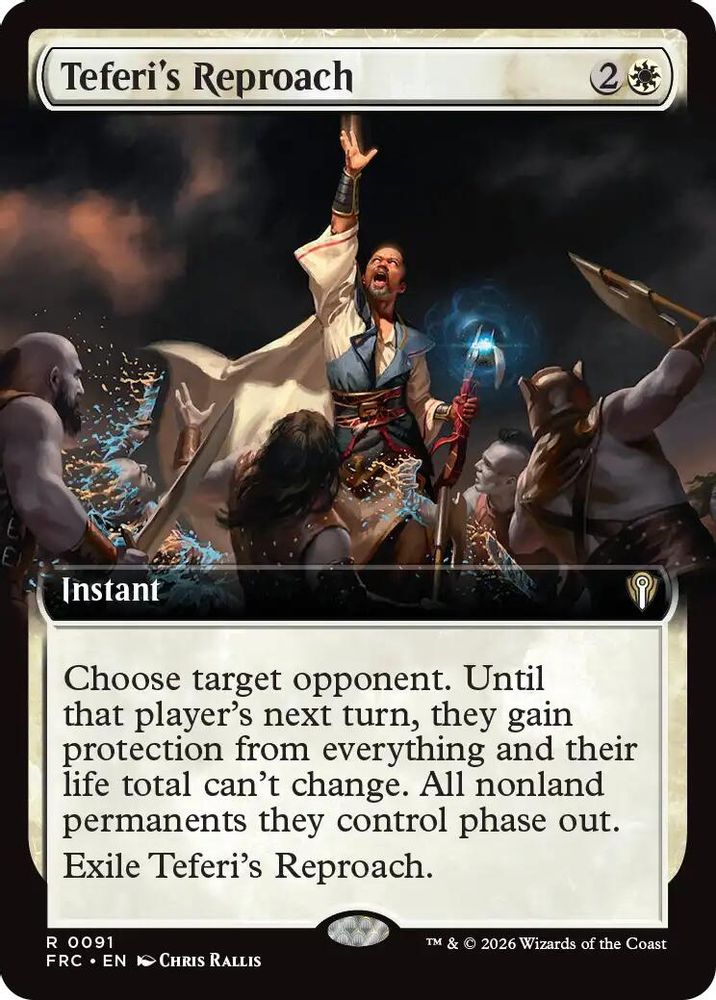 Teferi's Reproach (Extended Art) (091) - Commander: Reality Fracture