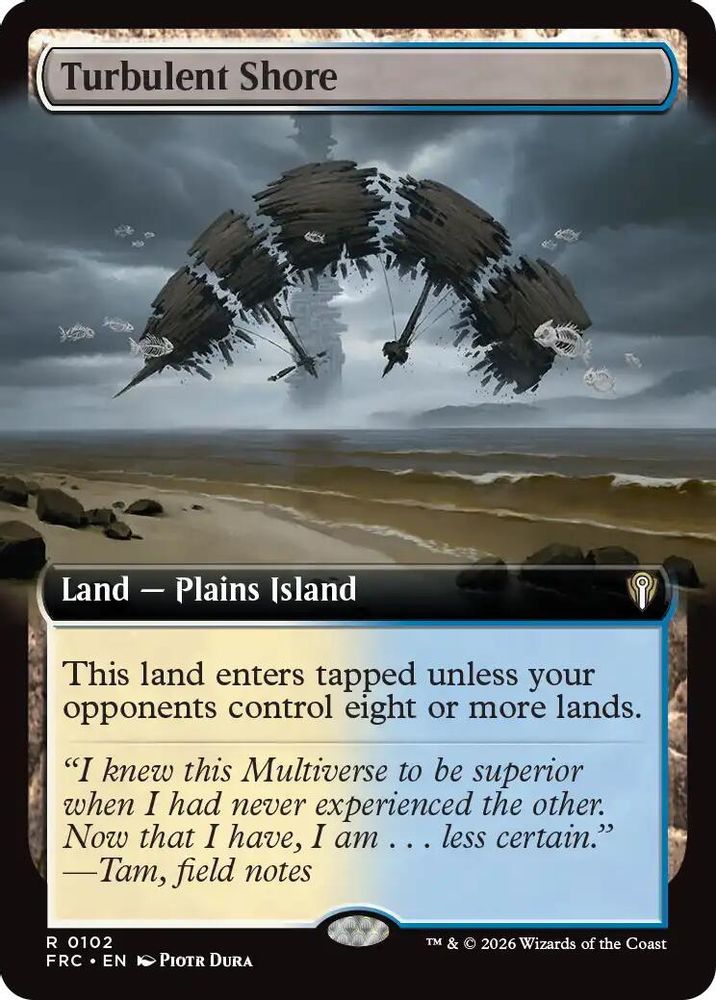Turbulent Shore (Extended Art) (102) - Commander: Reality Fracture