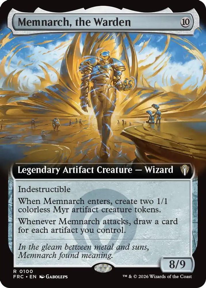 Memnarch, the Warden (Extended Art) (FRC-100) - Commander: Reality Fracture