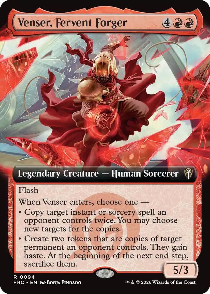 Venser, Fervent Forger (Extended Art) (094) - Commander: Reality Fracture