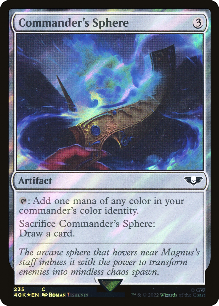 Commander's Sphere (235) (Surge Foil) (40K-235★) - Warhammer 40,000 Commander Foil