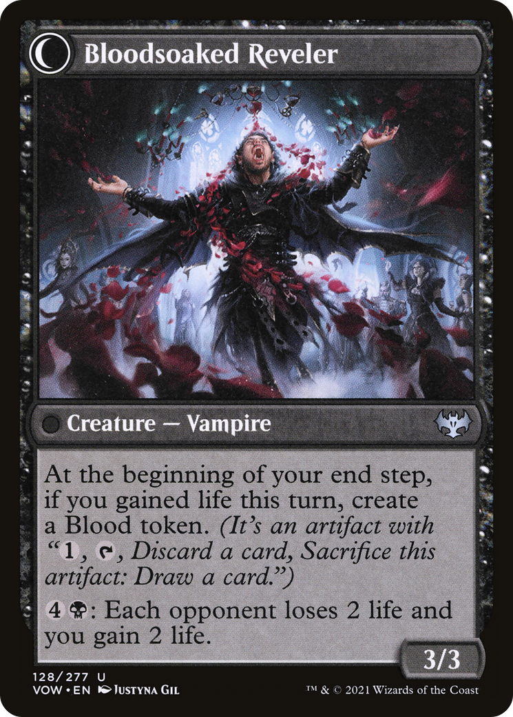 Restless Bloodseeker (VOW-128) - Innistrad: Crimson Vow: (Double Faced Transform)