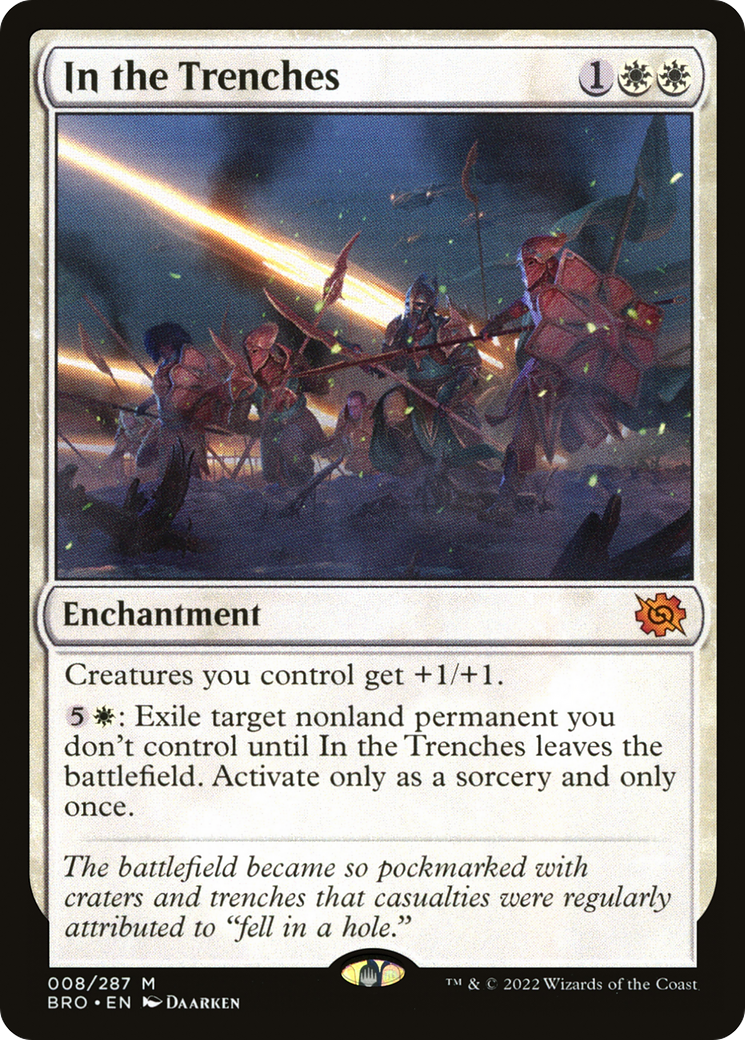 In the Trenches (BRO-008) - The Brothers' War Foil