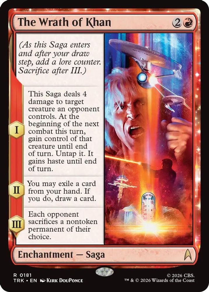 The Wrath of Khan (TRK-181) - Star Trek Foil