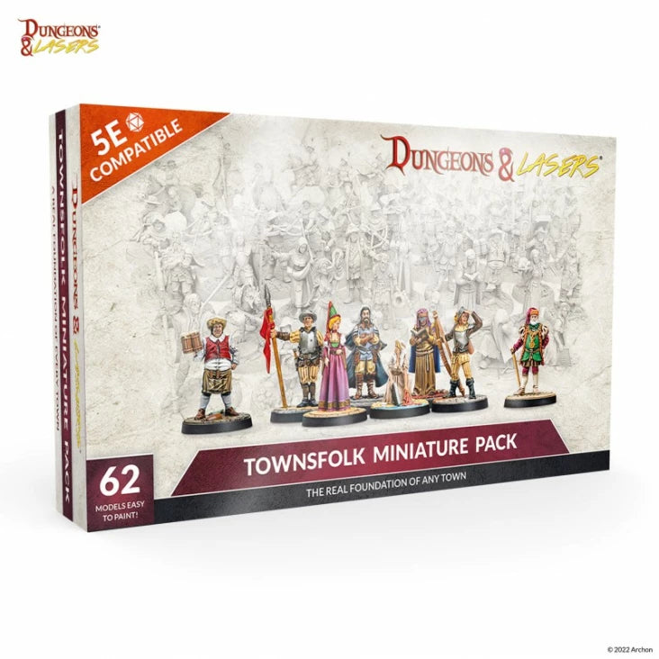 Dungeon And Lasers - Townsfolk Miniature Pack