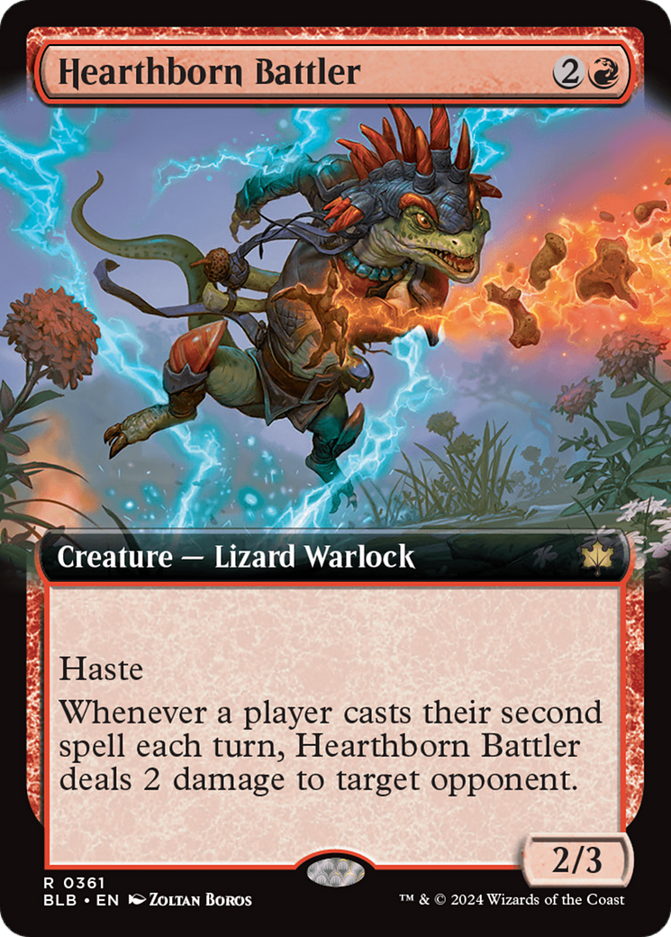 Hearthborn Battler (BLB-361) - Bloomburrow: (Extended Art)