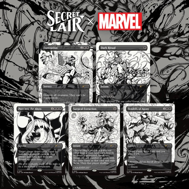 Magic the Gathering - Secret Lair x Marvel - Spider-Man: Venom Unleashed (Inks) - Non-Foil
