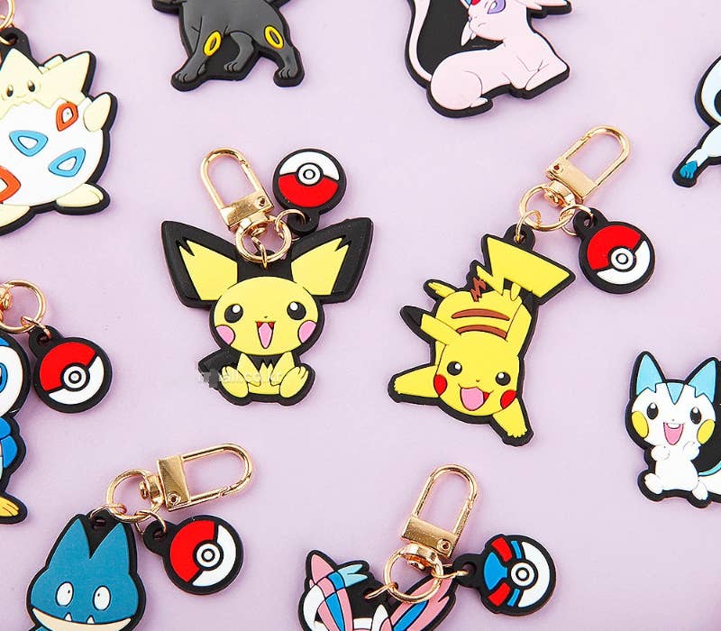 Pokemon Characters Key Chain Ring Bag Charm Variety Pack