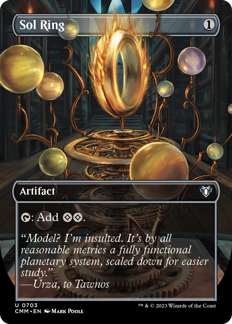 Sol Ring (Borderless) (CMM-703) - Commander Masters (Borderless)