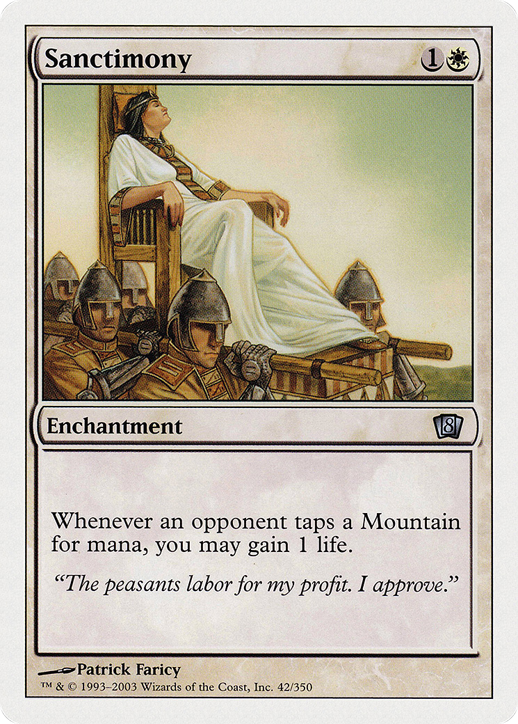 Sanctimony (8ED-042) - 8th Edition