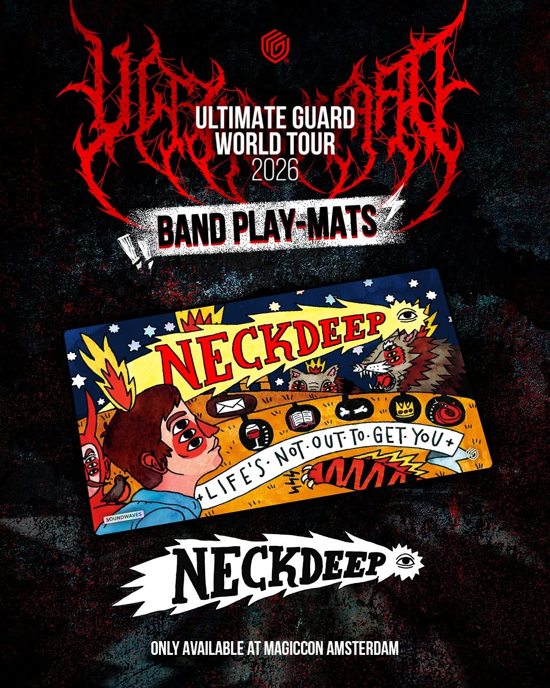 Ultimate Guard Band Mats - MagicCon Amsterdam 2026 - Neckdeep