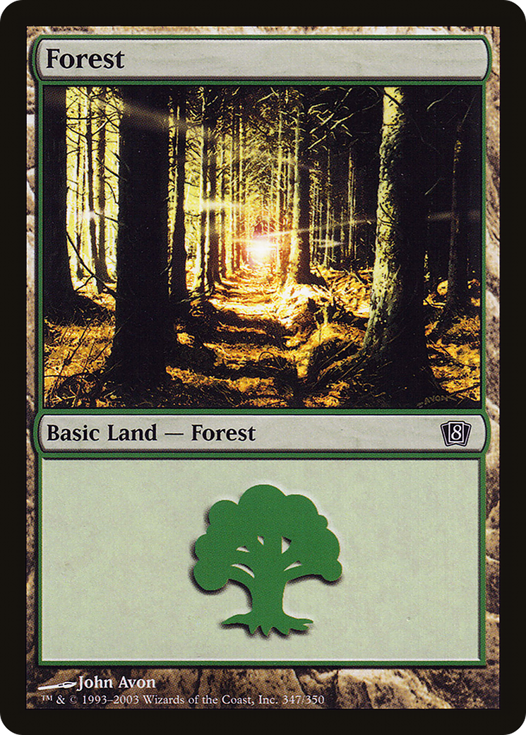 Forest (347) (8ED-347) - 8th Edition Foil