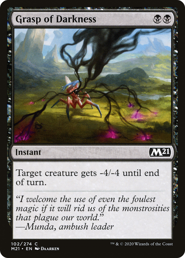 Grasp of Darkness (M21-102) - Core Set 2021 Foil
