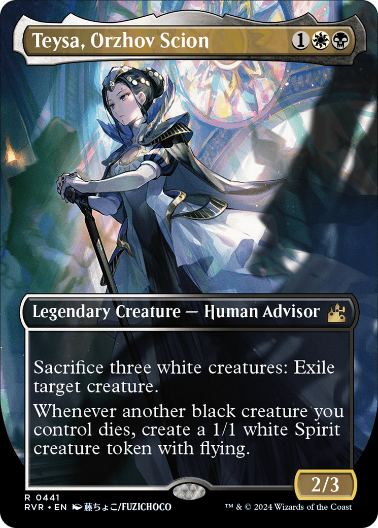 Teysa, Orzhov Scion (Anime Borderless) (RVR-441) - Ravnica Remastered (Borderless)