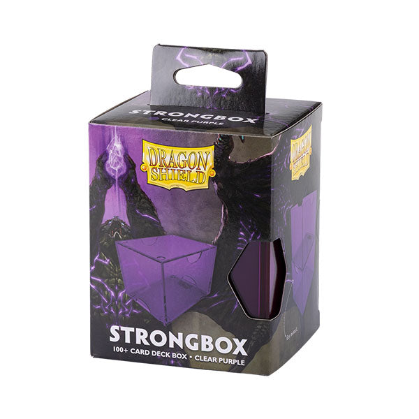 Dragon Shield Deckbox - 100+ Strongbox - Clear Purple