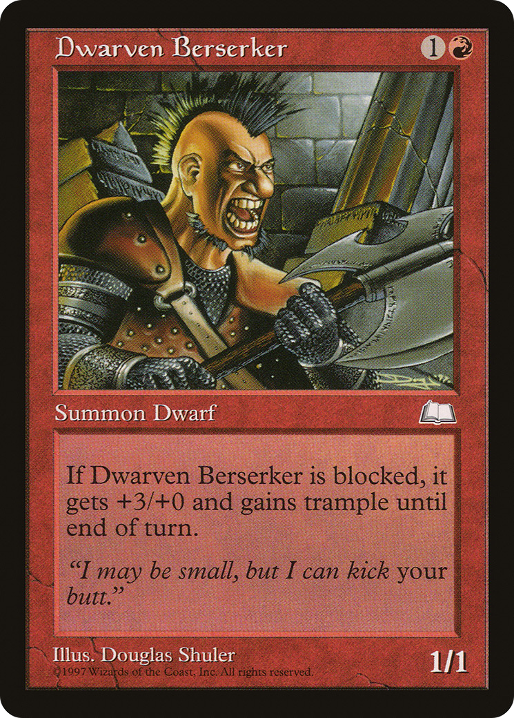 Dwarven Berserker (WTH-97) - Weatherlight