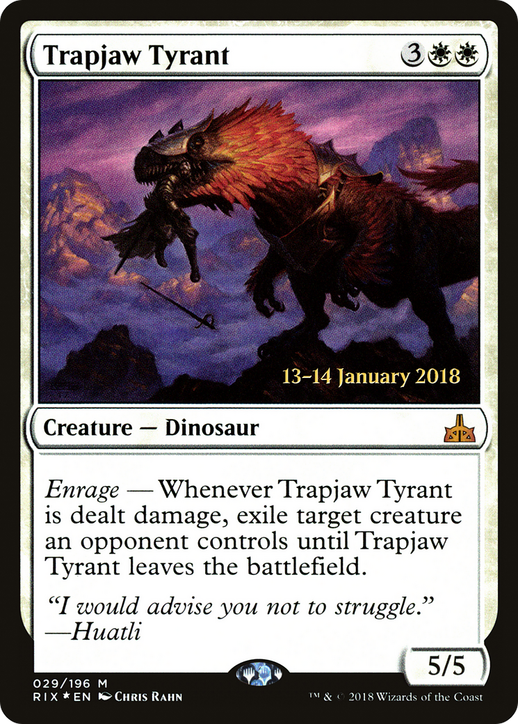 Trapjaw Tyrant (PRE-29) - Rivals of Ixalan Promos Foil