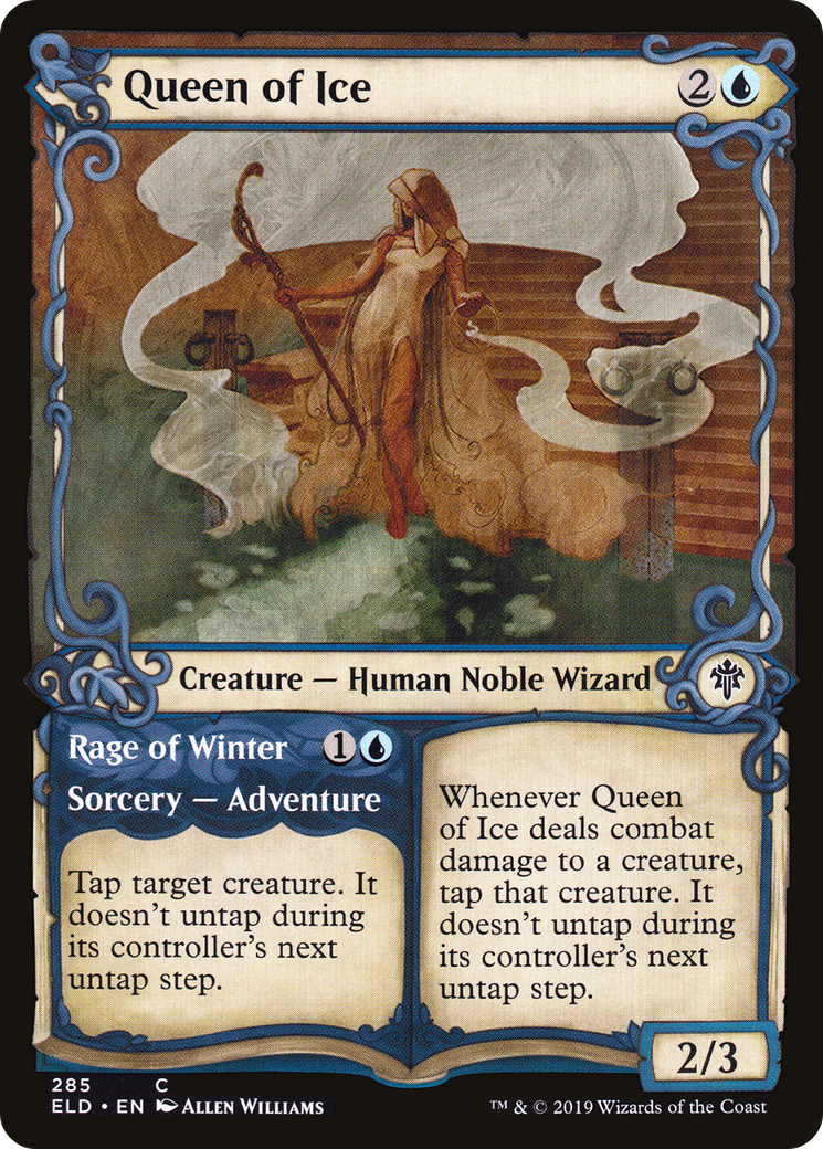 Queen of Ice (Showcase) (ELD-285) - Throne of Eldraine: (Showcase)
