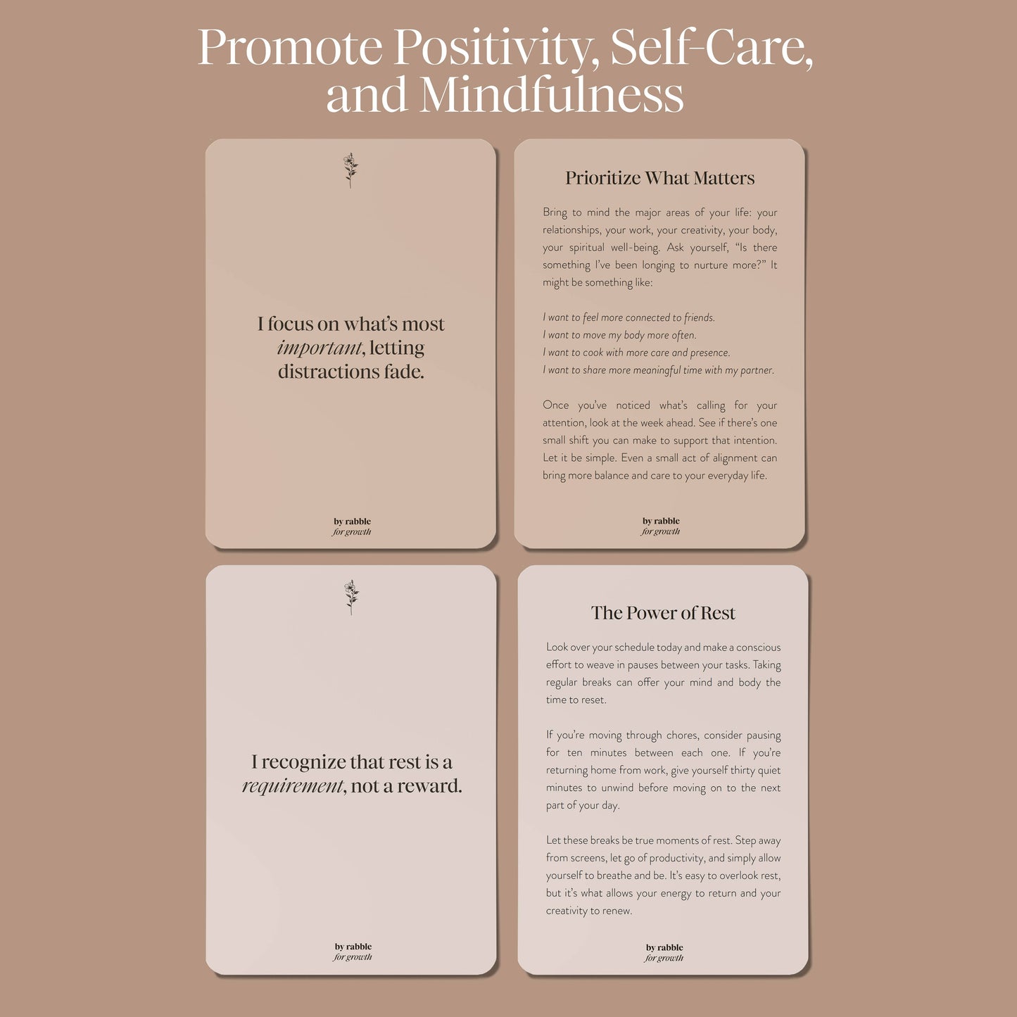 Self-Care & Affirmations