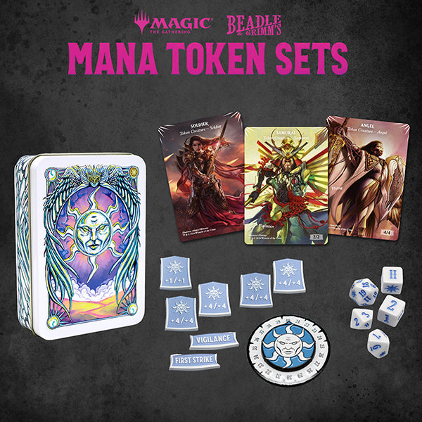 Beadle and Grimm's - White Mana Metal Token Set