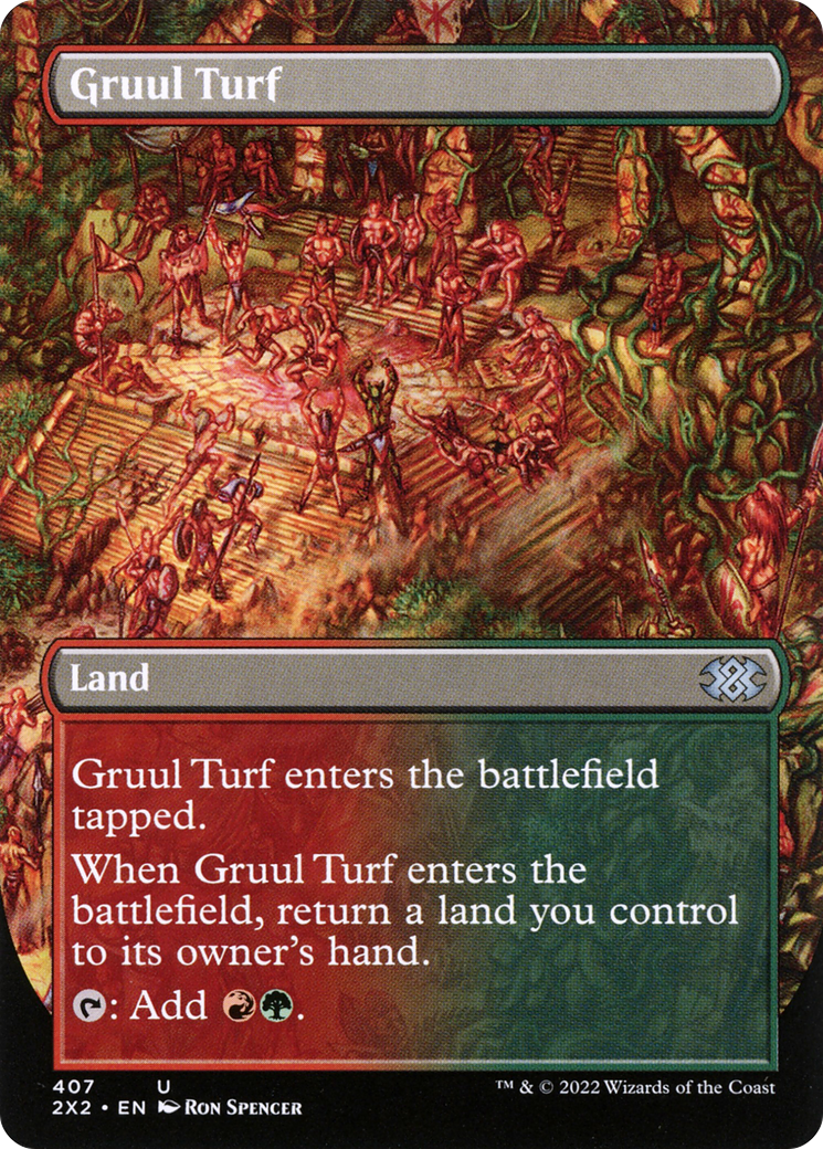 Gruul Turf (Borderless) (2X2-407) - Double Masters 2022 (Borderless)