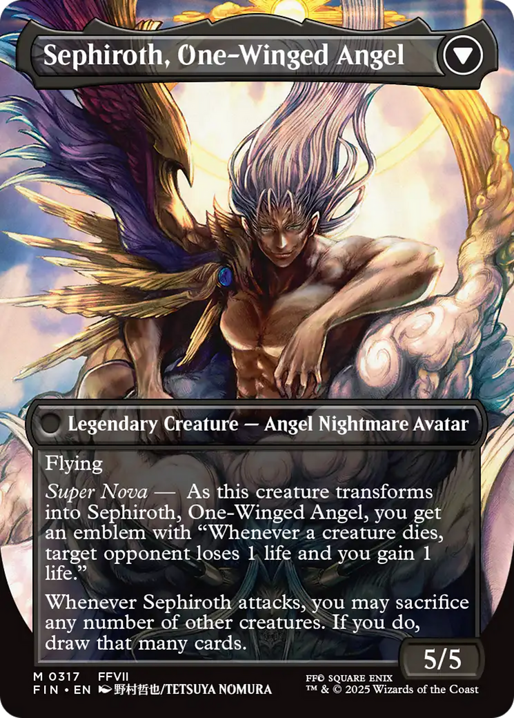 Sephiroth, Fabled SOLDIER (Borderless) (0317) (FIN-317) - FINAL FANTASY (Borderless) Foil