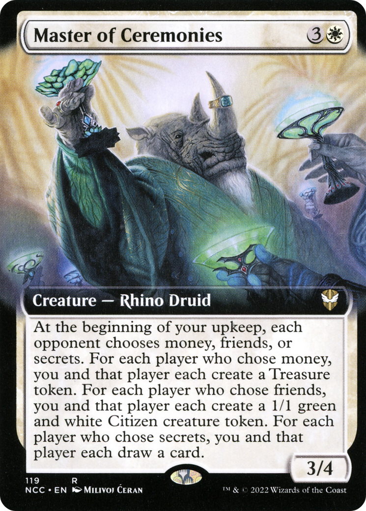 Master of Ceremonies (Extended Art) (NCC-119) - New Capenna Commander: (Extended Art)