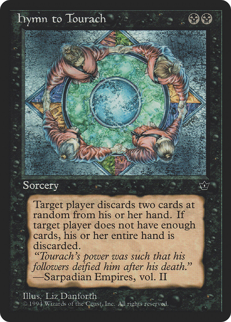Hymn to Tourach (Circle) (FEM-38) - Fallen Empires