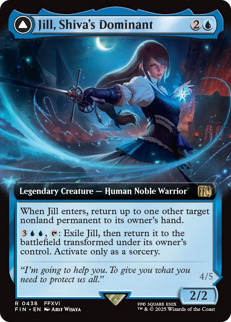 Jill, Shiva's Dominant (Extended Art) (FIN-438) - FINAL FANTASY: (enchantment, Extended Art) Foil