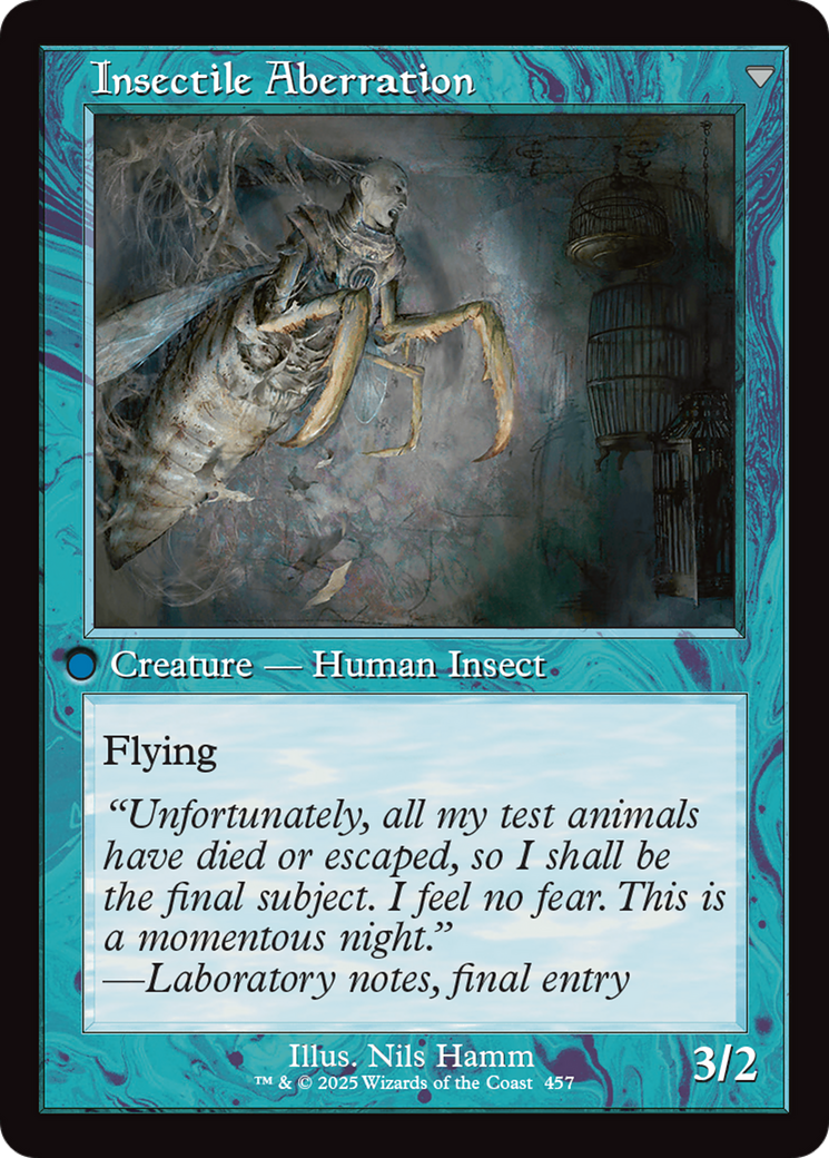 Delver of Secrets // Insectile Aberration (INR-457) - Innistrad Remastered Foil