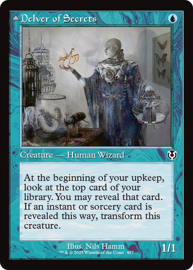 Delver of Secrets // Insectile Aberration (INR-457) - Innistrad Remastered Foil