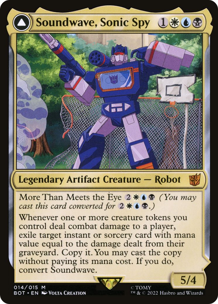 Soundwave, Sonic Spy (BOT-014) - Transformers: (convertdfc) Foil