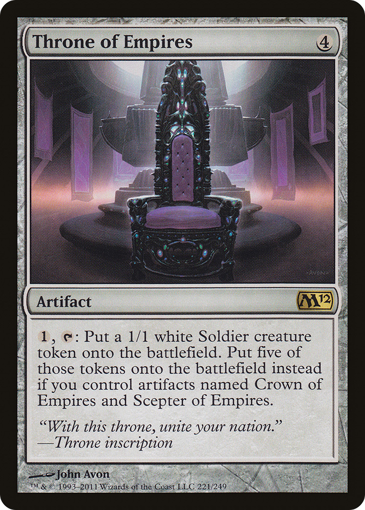 Throne of Empires (M12-221) - Magic 2012 Foil