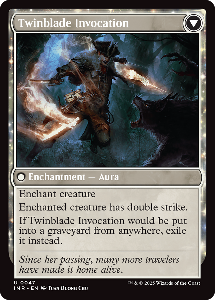 Twinblade Geist // Twinblade Invocation (INR-047) - Innistrad Remastered: (enchantment) Foil