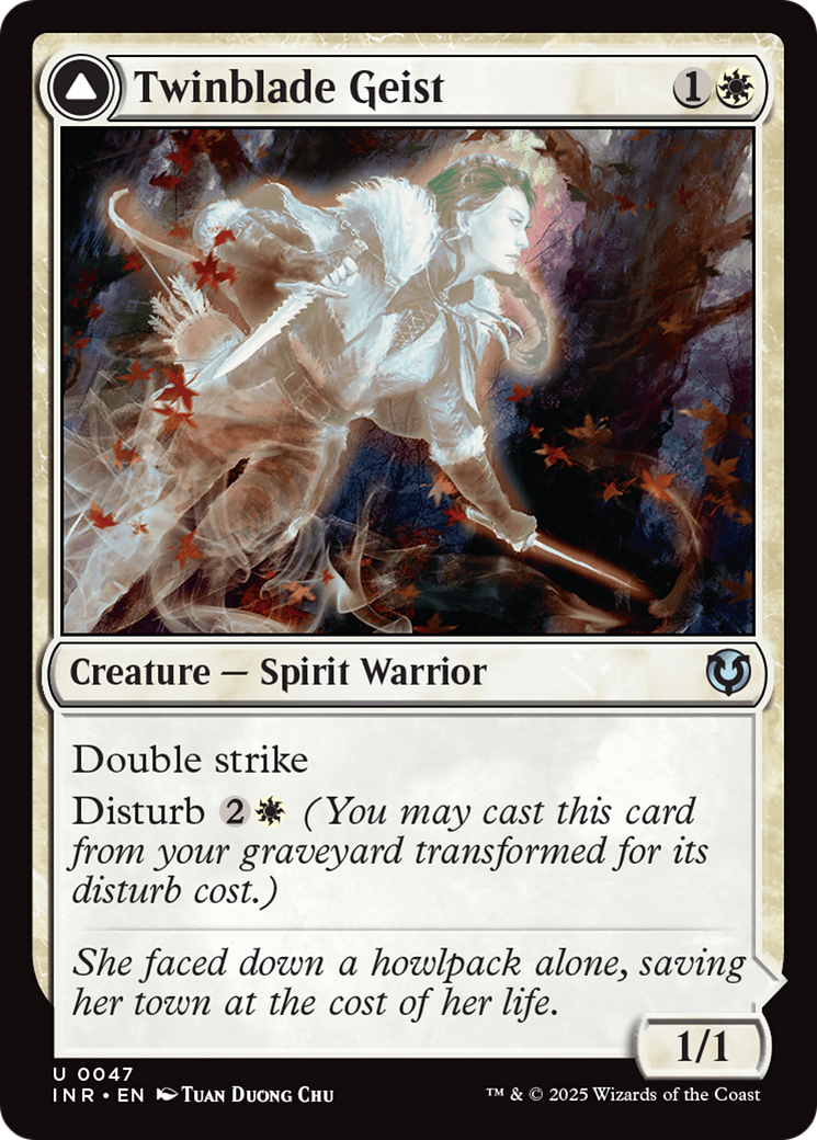 Twinblade Geist // Twinblade Invocation (INR-047) - Innistrad Remastered: (enchantment) Foil