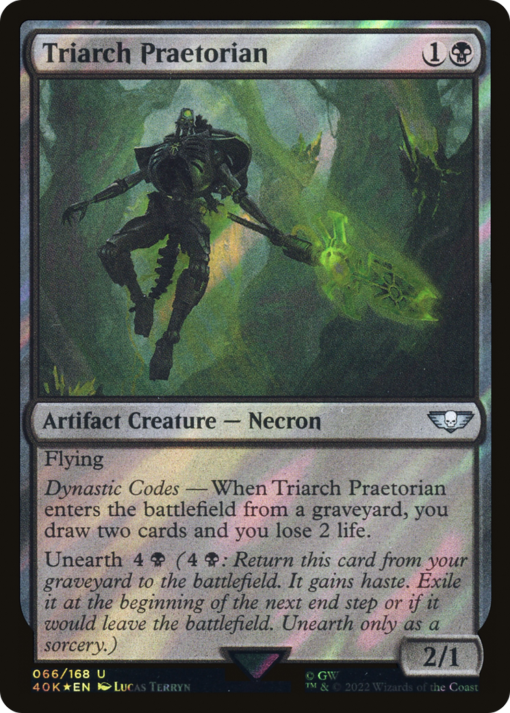 Triarch Praetorian (Surge Foil) (40K-66★) - Warhammer 40,000 Commander Foil